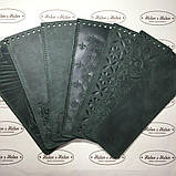 Вузький клапан для в'язаного сумки . Колір "Смарагдовий", фото 3