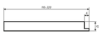 Доборная планка 180 (12*180*2070), комплект - 2,5 полосы