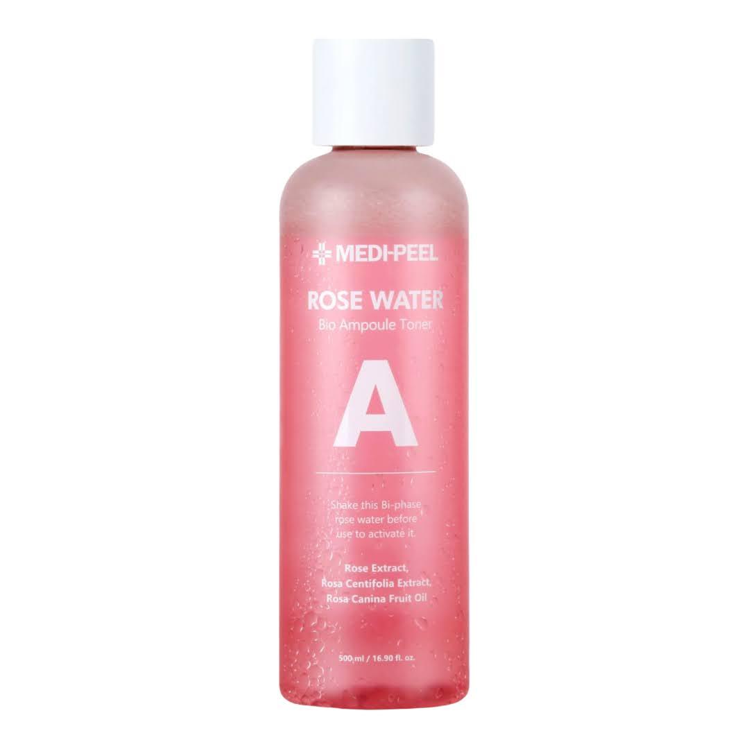 Двофазний ампульний тонер з екстрактом троянди Medi-Peel Rose Water Bio Ampoule Toner 500 мл