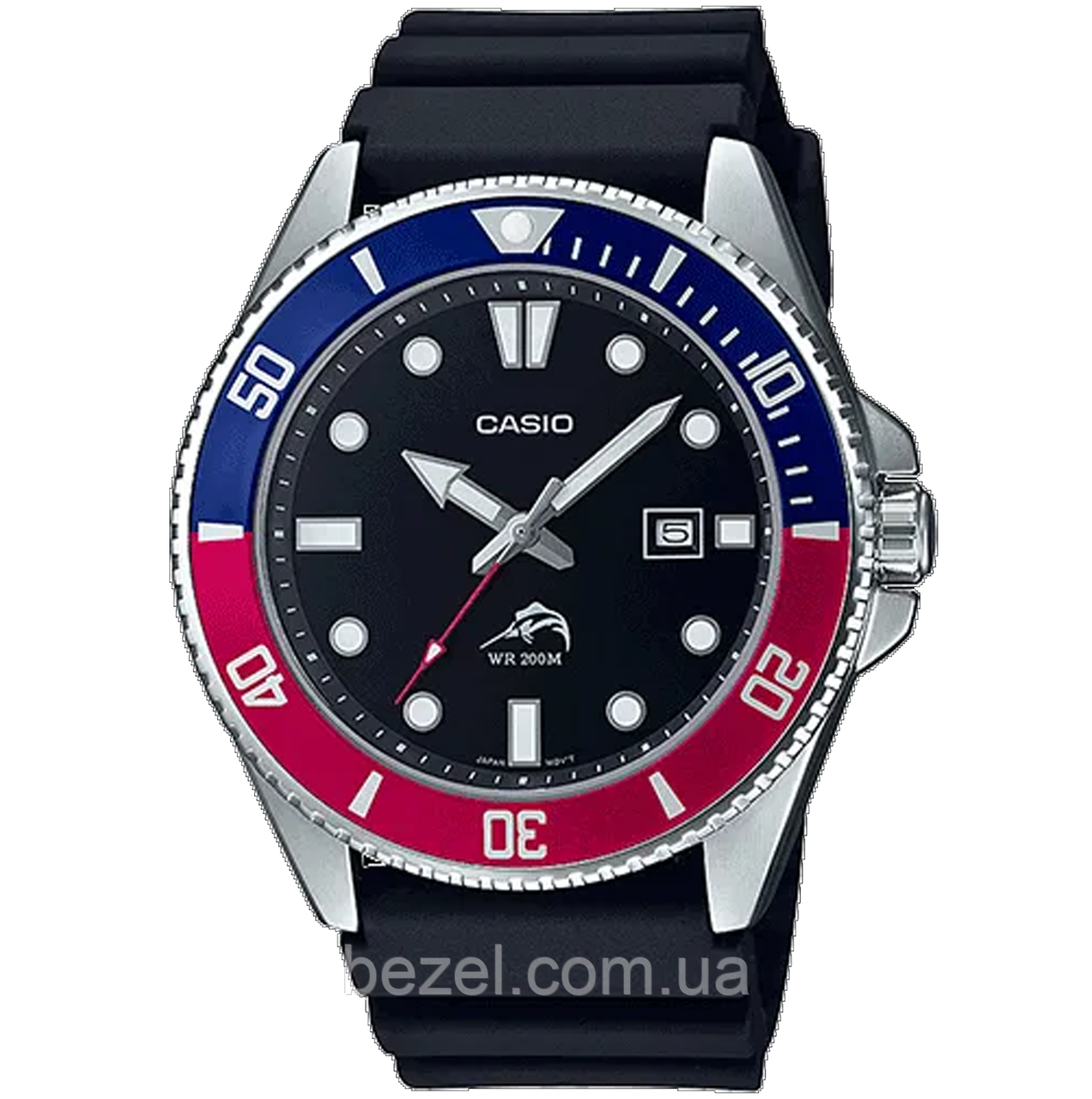Чоловічий годинник Casio MDV-106B-1A2 MDV106B (Pepsi) водонепроникний японський годинник