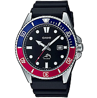 Мужские часы Casio MDV-106B-1A2 MDV106B (Pepsi) водонепроницаемые японские часы