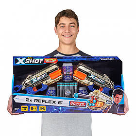 Набір з 2 шт Скорострільний бластер Zuru Excel Reflex 6 Double Golden