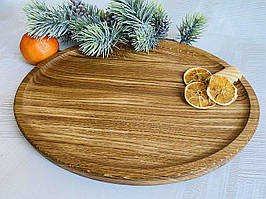 Тарілка овальна КерамКлуб дубова 40*30 см