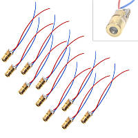 Красный лазерный диод 3В, 10шт, модуль точка 5мВт 635нм