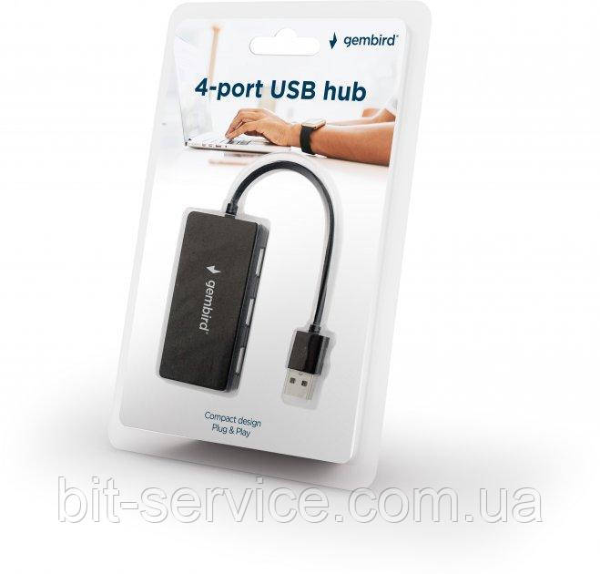 USB хаб USB2.0 Gembird UHB-U2P4-03 Black 4хUSB2.0