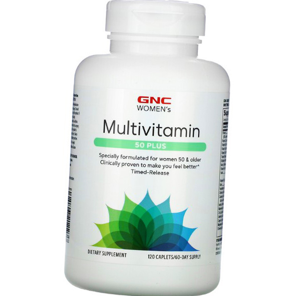 Вітаміни і мінерали для жінок 50+ GNC women's Multivitamin 50 plus 120 таблеток