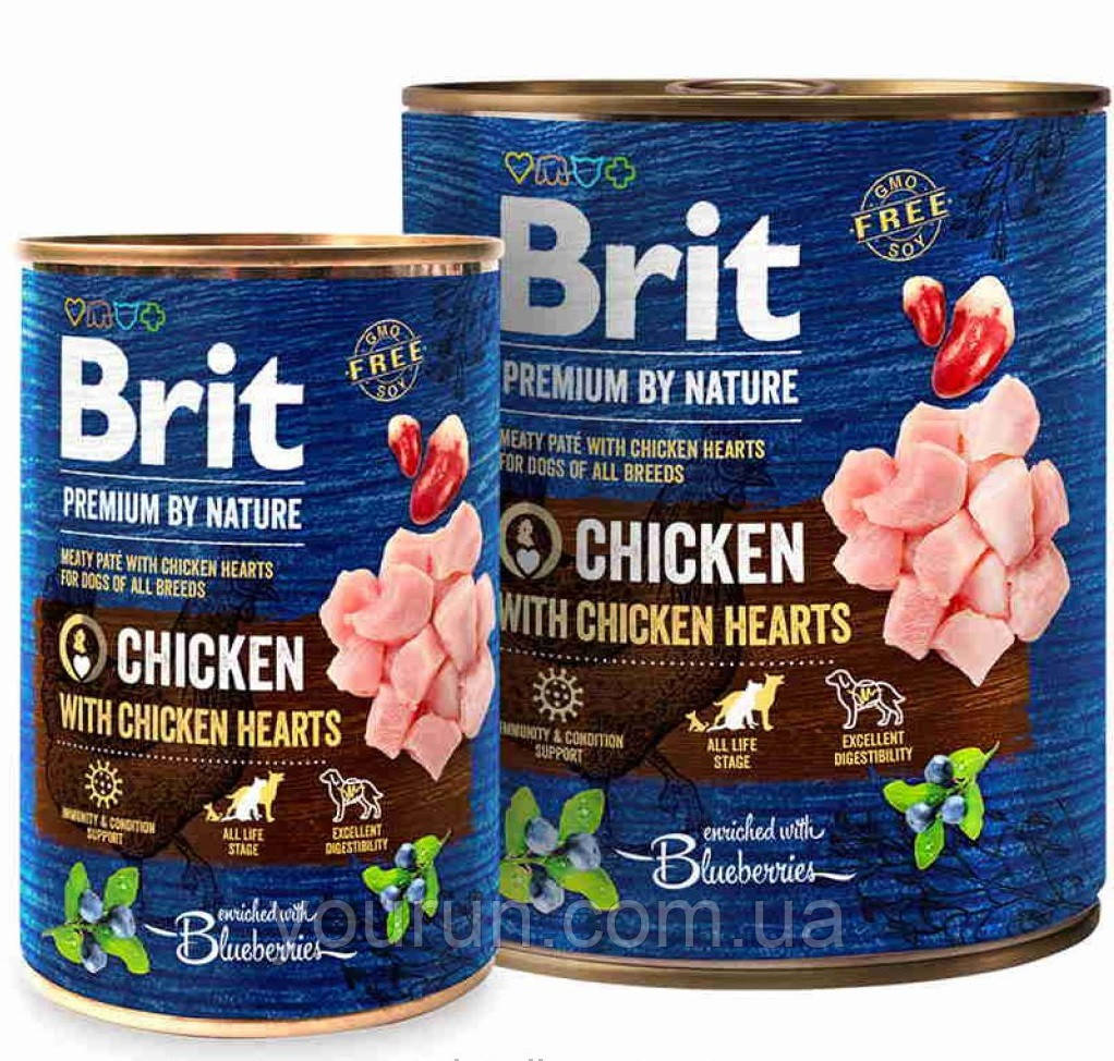 Brit Premium by Nature Beef with Tripe - консервований корм з яловичиною та требухою для собак (паштет)800гр