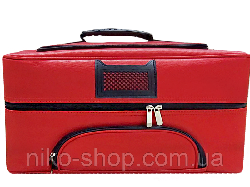 Кейс валізу для візажиста червоний, фото 1