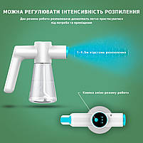 Ручний портативний розпилювач для дезінфектора Nano Spray Machine F9 білий. Для швидкої дезінфекції приміщень, фото 4