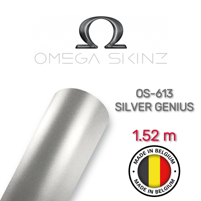 Omega Skinz OS-613 Silver Genius — Світло-сіра матова металік плівка 1.524 м