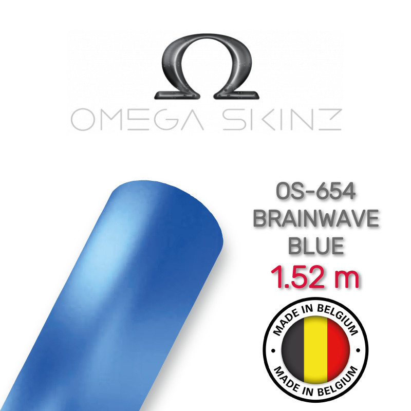 Omega Skinz OS-654 Brainwave Blue — Блакитна матова плівка 1.524 м