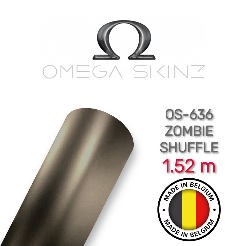 Omega Skinz OS-636 Zombie Shuffle — Коричнево-сіра матова металік плівка 1.524 м