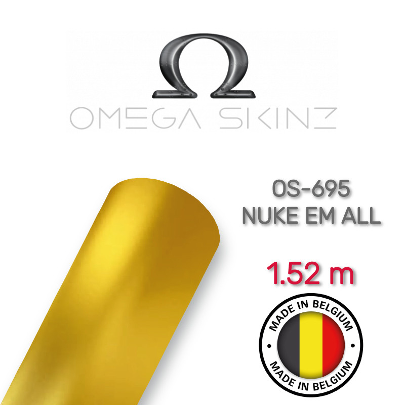 Omega Skinz OS-695 Nuke Em All — Жовта матова плівка 1.524 м