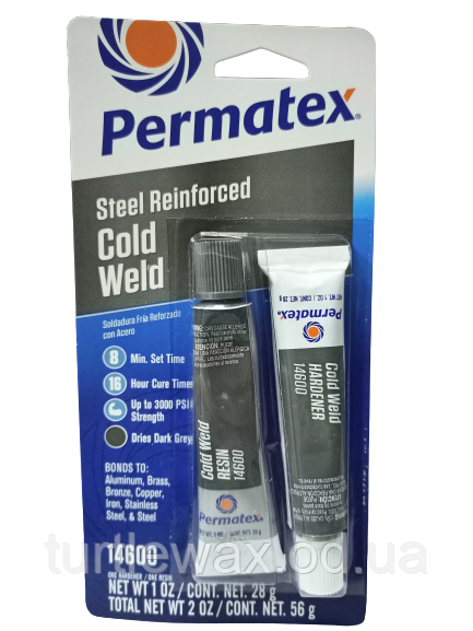 Сталевий клей "Холодна Зварка" Permatex