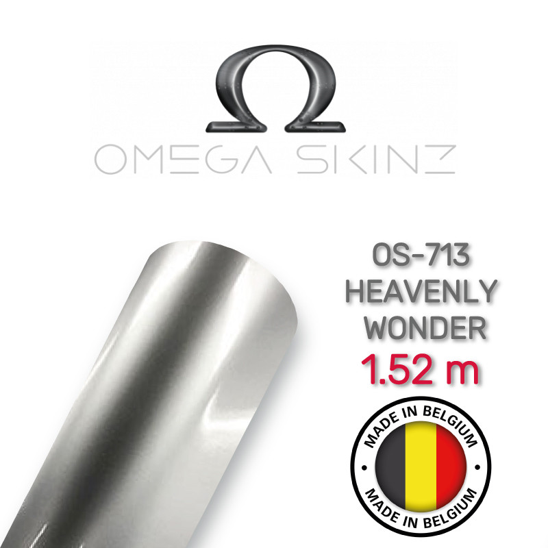 Omega Skinz OS-713 Heavenly Wonder — Срібляста металік глянсова плівка 1.524 м, фото 1