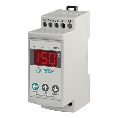Терморегулятор на DIN рейку електронний термостат двухуровненвый двоканальний від -30 до +150 градусів