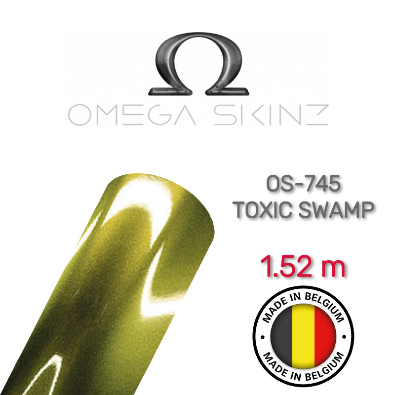 Omega Skinz OS-745 Toxic Swamp — Золотисто-зелена глянсова металік плівка 1.524 м
