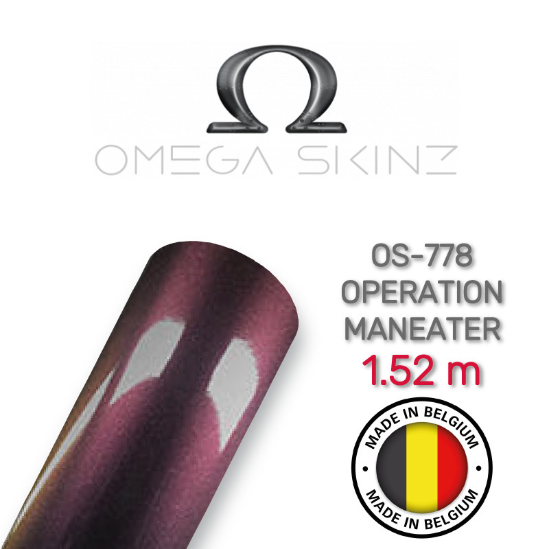 Omega Skinz OS-778 Operation Maneater — Баклажанова хамелеон глянсова плівка 1.524 м
