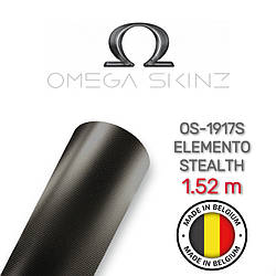 Omega Skinz OS-1917S Elemento Stealth — Матова чорна карбонова плівка 1.524 м
