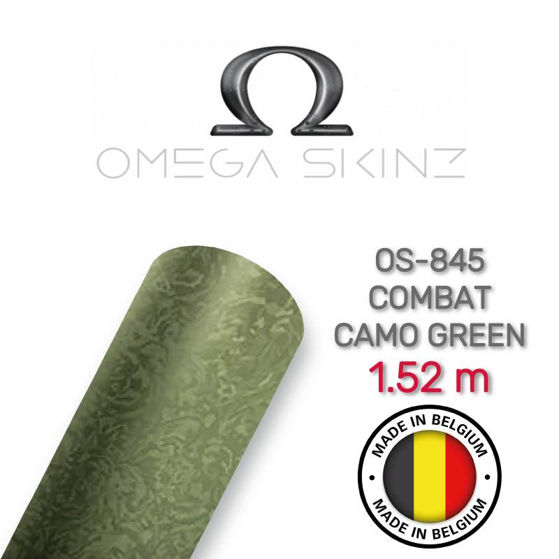 Omega Skinz OS-845 Combat Camo Green — Матова зелена плівка з камуфляжним візерунком 1.524 м