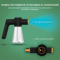 Ручний портативний розпилювач для дезінфектора Nano Spray Machine F9 чорний. Для швидкої дезінфекції приміщень, фото 4