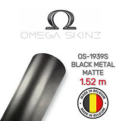 Omega Skinz OS-1939S Black Metal Matte — Матова чорна плівка під метал 1.524 м