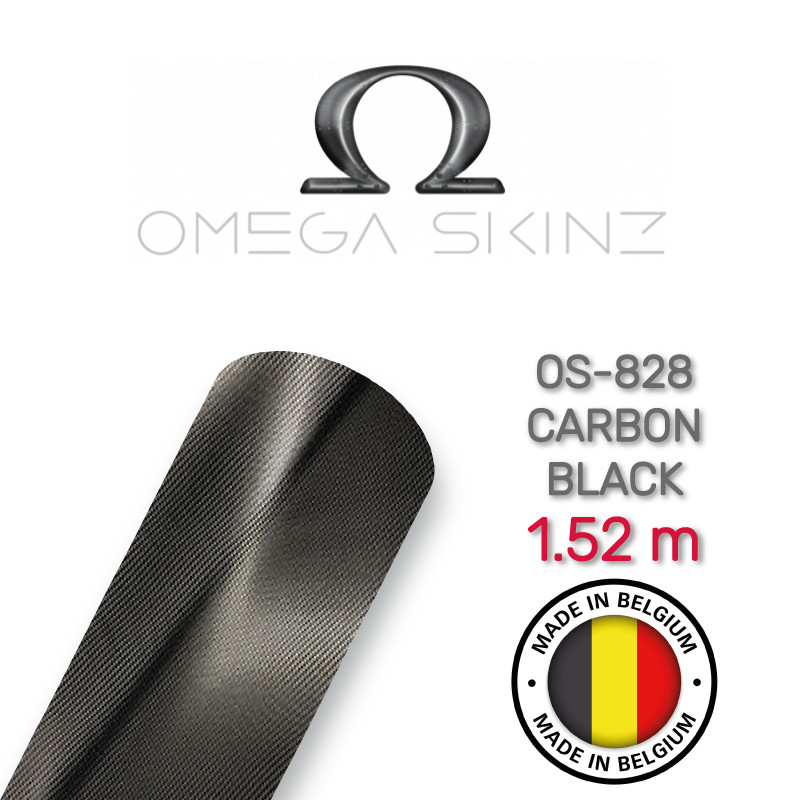 Omega Skinz OS-828 Carbon Black — Матова чорна карбонова плівка 1.524 м, фото 1