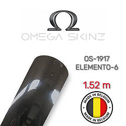 Omega Skinz OS-1917 Elemento-6 — Глянсова чорна карбонова плівка 1.524 м