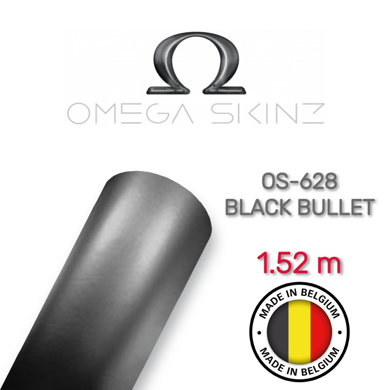 Omega Skinz OS-628 Black Bullet - Чорна матова плівка 1.524 м
