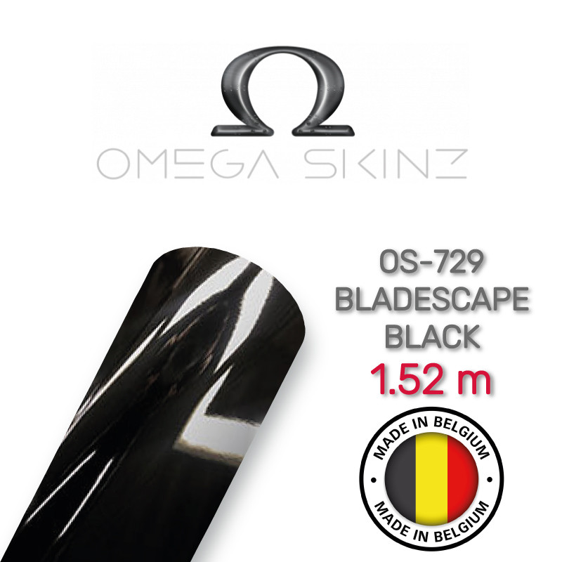 Omega Skinz OS-729 Bladescape Black — Чорна глянсова плівка 1.524 м