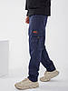 Чоловічі зимові спортивні штани з плащової тканини на флісі розміри від 50 до 56, фото 7