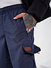Чоловічі зимові спортивні штани з плащової тканини на флісі розміри від 50 до 56, фото 6
