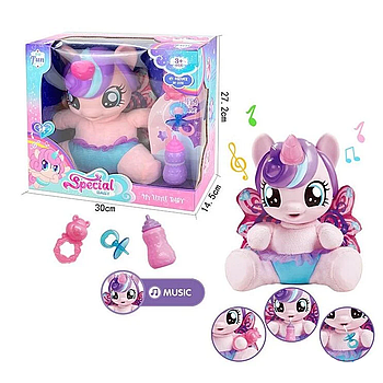 Інтерактивна іграшка Поні (м'якотіла, звук, аксесуари) LY 20028 A