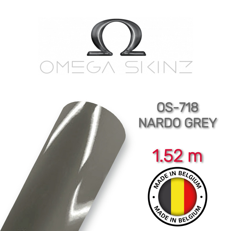 Omega Skinz OS-718 Nardo Grey Gloss — Світло-сіра глянсова плівка 1.524 м