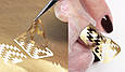 Трафарет (наклейки) для дизайну нігтів, золото, фото 3
