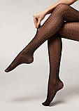Calzedonia Жіночі колготи з візерунком М/Л 4606 чорні, фото 3