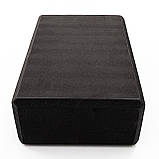 Блок для йоги (йога блок, цегла для йоги) OSPORT EVA (FI-3048) Чорний, фото 2