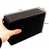 Блок для йоги (йога блок, цегла для йоги) OSPORT EVA (FI-3048) Чорний, фото 3