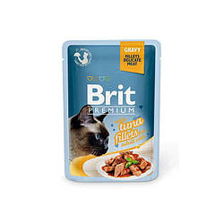 Brit Premium Cat pouch (Брит Преміум Кет) - філе тунця в соусі (пауч)