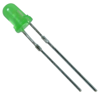 Світлодіод 3мм Зелений матовий 2000-3000mcd 3-3.2 V