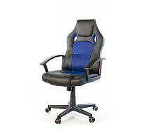 Крісло ігрове Анхель tilt екокожа чорно-синя (АКЛАС-ТМ)