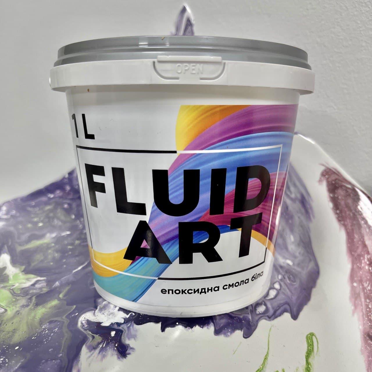 Fluid art епоксидна смола 3кг (смола + отв)