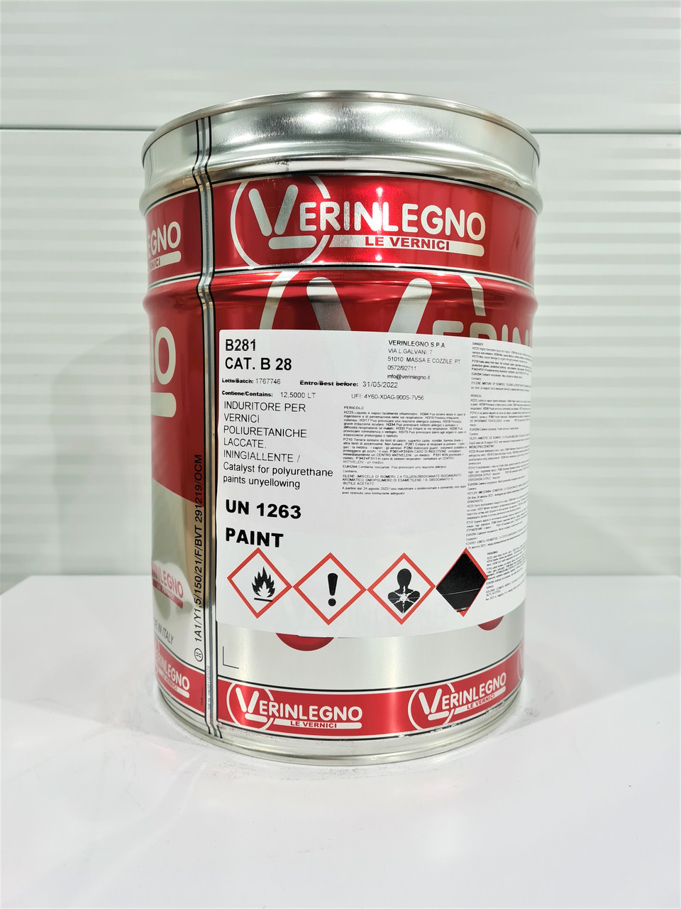 Затверджувач CAT. B 28 поліуретановий не жовтіючий, тара: 12,5л - Verinlegno