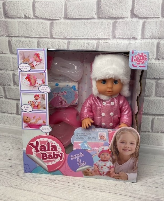 Лялька-пупс Yale Baby у зимовому костюмі і з набором аксесуарів 1929 D, фото 1