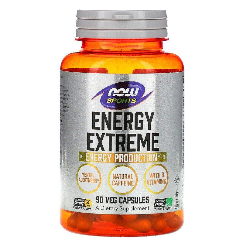 Передтренувальний комплекс NOW Foods Energy Extreme 90 Veg Caps
