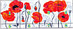 Набір для вишивання за нанесеною на канву схемою "Beautiful flower" .  AIDA 14CT printed, 76*35 см, фото 4