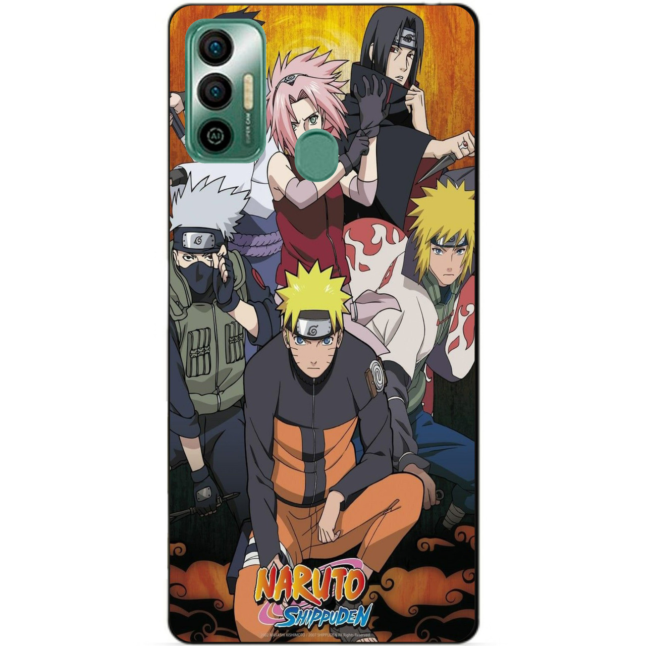 Силіконовий бампер чохол для Tecno Spark 7 з малюнком аніме Naruto
