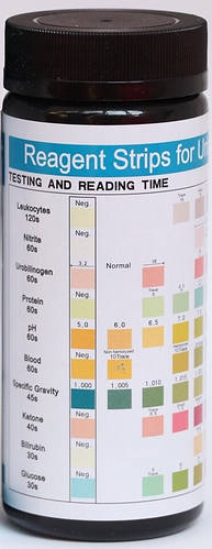 Тест-полоски для анализа мочи Urine 10T (100штук) (10 параметров), цена ...