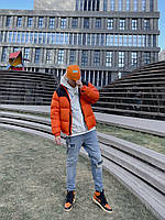 Мужской пуховик The North Face Nuptse 700 Orange оранжевая курточка зе норт фейс