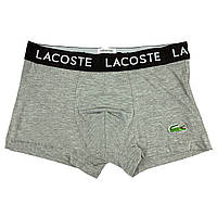 Чоловічі труси Lacoste, матеріал бавовна, колір червоний. В наявності різні розміри Сірий, L (насправді M)